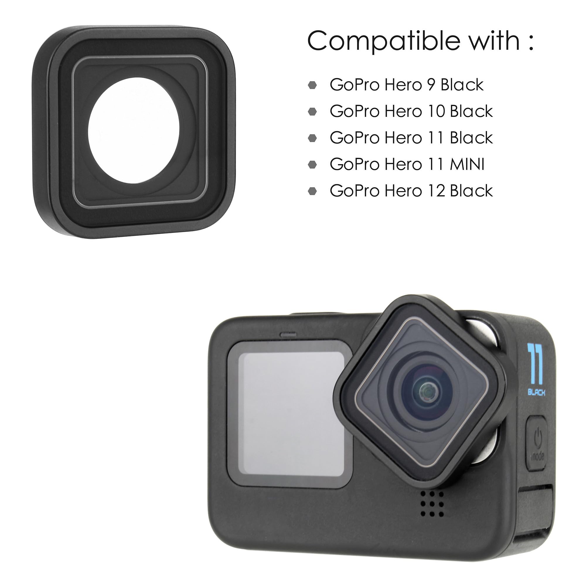 Amazon.com : Lens Replacement for GoPro Hero 12/11/10/9 Black